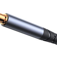stereofoninis garso kabelis AUX 3,5 mm mini lizdas 1,2 m juodas (SY-A08)