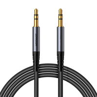 stereofoninis garso kabelis AUX 3,5 mm mini lizdas 1,2 m juodas (SY-A08)