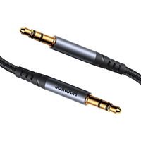stereofoninis garso kabelis AUX 3,5 mm mini lizdas 1,2 m juodas (SY-A08)