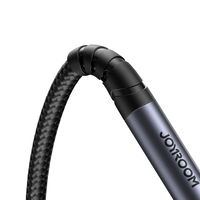 stereofoninis garso kabelis AUX 3,5 mm mini lizdas (vyriškas) - mini lizdas (moteriškas) 1,2 m juodas (SY-A09)