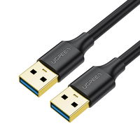 kabelis USB A USB3.0 5Gb/s 0,5 m juodas (US128)