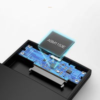SSD / HDD korpusas 2,5 USB 3.0 SATA juodas (CM237)