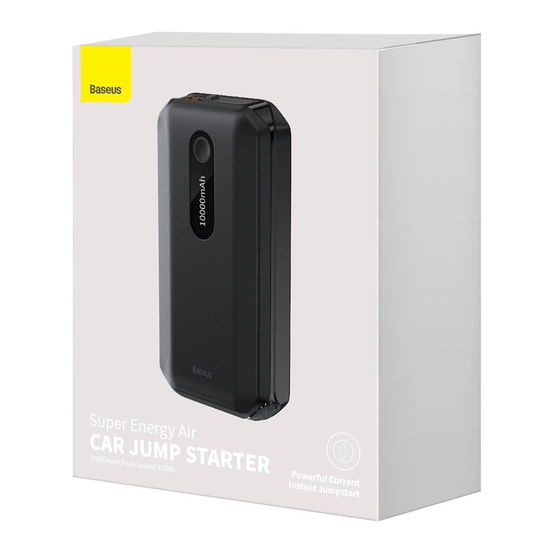 Power Bank Power Starter Jump Starter 10000mAh 12V (1000A / 500A) maitinimo bankas + krokodilo spaustukai juodi (CGNL020101)