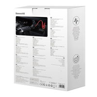 Power Bank Power Starter Jump Starter 10000mAh 12V (1000A / 500A) maitinimo bankas + krokodilo spaustukai juodi (CGNL020101)