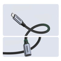 ilgintuvas USB C 3.1 vyriškas / moteriškas 10 Gb/s 1 m pilkos spalvos (US372)