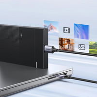 USB C / micro USB-B 3.0 kabelis US565 5Gb/s 3A 1 m - pilkas