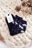 Moteriškos vilnonės kojinės Polar Bear Navy blue