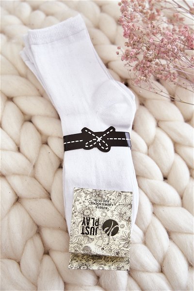 Moteriškos Classic 5-Pack Smooth Socks White kojinės
