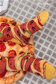 kojinės Pizza 4 poros Havajietiškos Pepperoni Itališkos