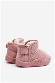 [Vaikų šilti sniego batai su dirbtiniais kailiais rožinės spalvos Benigna]