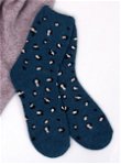 Šiltos moteriškos kojinės su dėmėmis LOUSE MARINE