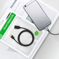 kabelio ilgintuvas USB 3.0 (moteriškas) - USB 3.0 (vyriškas) 3 m juodas (US129 30127)