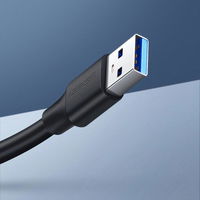 kabelio ilgintuvas USB 3.0 (moteriškas) - USB 3.0 (vyriškas) 3 m juodas (US129 30127)