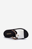 odiniai sandalai Zazoo 2896 White-Black