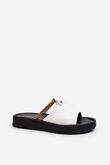 odiniai sandalai Zazoo 2896 White-Black