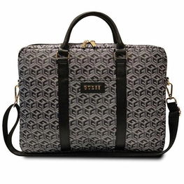 Torba Guess GCube Stripes prie nešiojamojo kompiuterio 16 - czarna (HRT150794)
