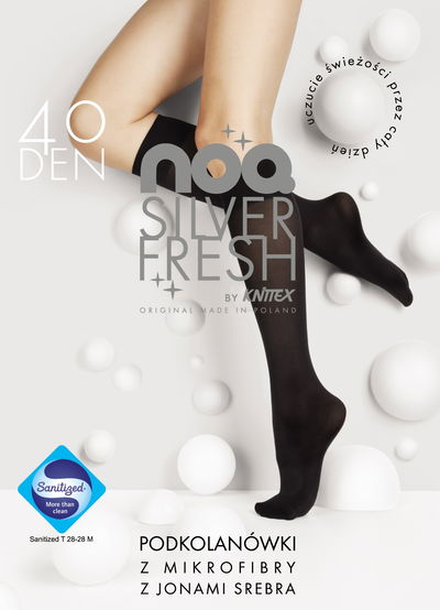 Kojinės iki kelių SILVER FRESH 40 DEN