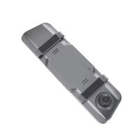DVR911 automobilinis vaizdo registratorius veidrodėlyje Full HD G-sensor su atbulinės eigos kamera - pilkas