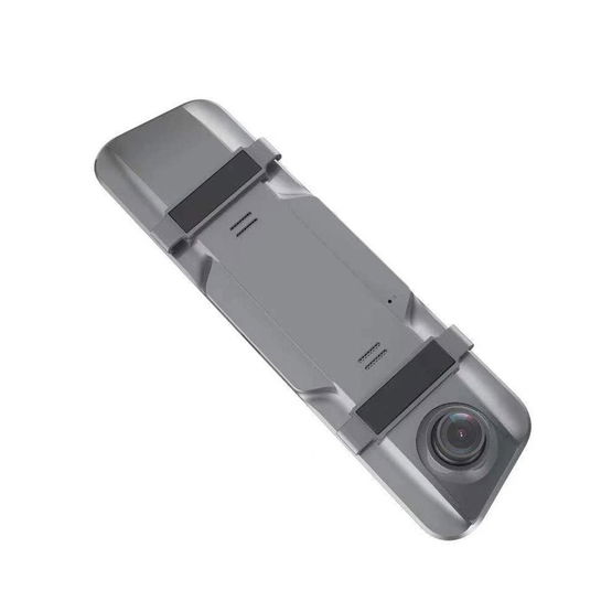DVR911 automobilinis vaizdo registratorius veidrodėlyje Full HD G-sensor su atbulinės eigos kamera - pilkas