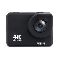 DV8500 4K Wi-Fi 16Mpx sporto kamera, atspari vandeniui, plataus kampo + priedai - juoda