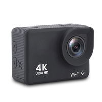 DV8500 4K Wi-Fi 16Mpx sporto kamera, atspari vandeniui, plataus kampo + priedai - juoda