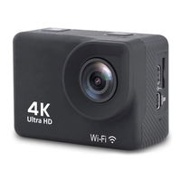 DV8500 4K Wi-Fi 16Mpx sporto kamera, atspari vandeniui, plataus kampo + priedai - juoda