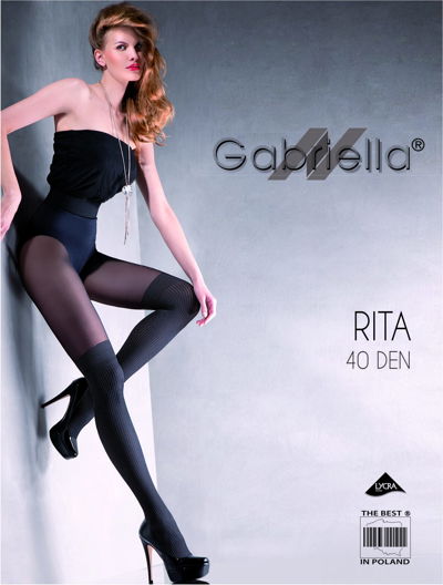 pėdkelnės Rita 40DEN Nero - Gabriella