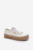 Sportbačiai su pynutėmis Lee Cooper LCW-24-44-2410 White