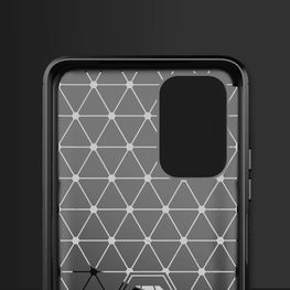 Carbon Case Flexible Cover TPU Case for Xiaomi Redmi Note 10 5G black