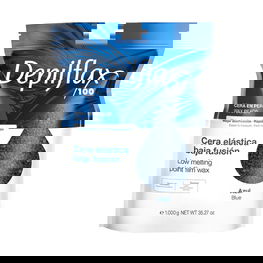 Depilflax 100 lankstus žemos lydymosi temperatūros epiliacijos vaškas pearl azul 1000 g
