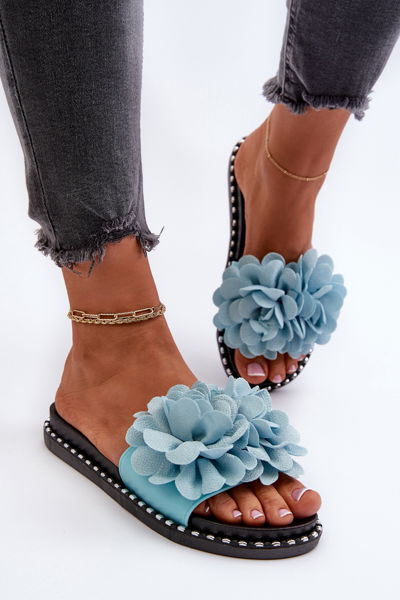 Moteriški sandalai su gėlėmis Juodi Cellanen
