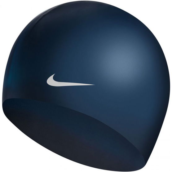 Nike Os Solid W M 93060-440 tamsiai mėlyna plaukimo kepurė