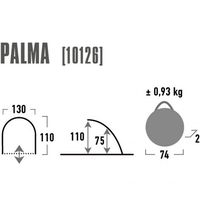 Paplūdimio palapinė High Peak Palma blue grey 10126