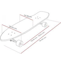 Gatvės banglentės Freeride Longboard 36 lenta984 riedlentė