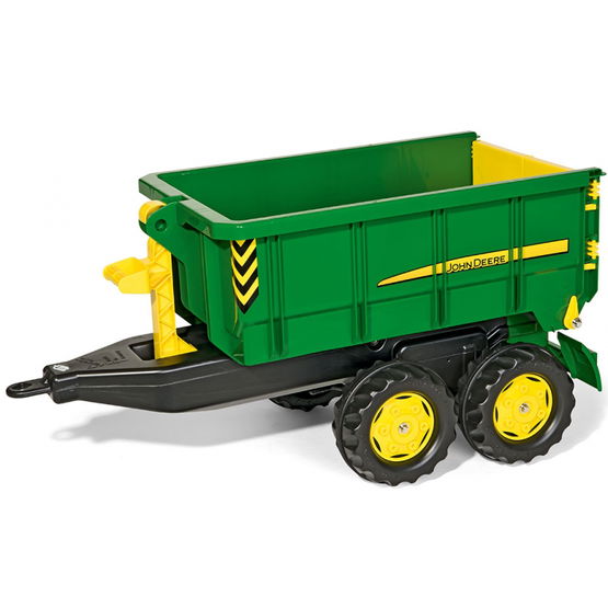 didelė dviašė John Deere savivartė priekaba