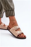 Moteriški smėlio spalvos sandalai su sagtimis Oliena