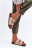 Moteriški smėlio spalvos sandalai su sagtimis Oliena