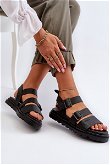 Moteriški ekologiškos odos sandalai Big Star NN274065 Black