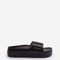 Moteriški putų platformos sandalai su sagtimi Big Star NN274A662 Black (BSB30935)