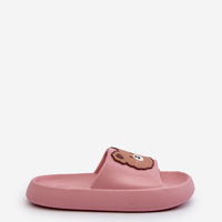 Vaikiškos lengvos šlepetės su meškiuku Pink Lindeheta (BSB30681)