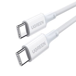 USB C PD kabelis 100W 1 m - baltas