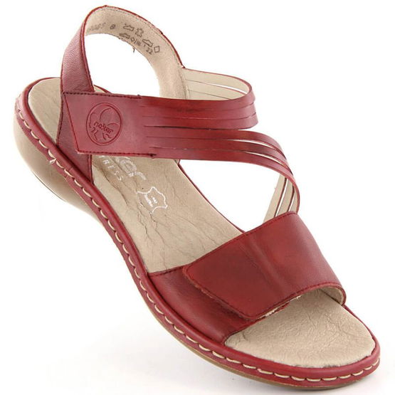 Odiniai patogūs sandalai Rieker W RKR685 red (SW1104273)