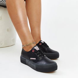 Juodos spalvos moteriški sportiniai bateliai CROSS JEANS (GRM28469)