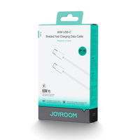 USB C 60W kabelis 1 m - baltas
