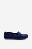 Moterų Navy Suede Moccasins Ranica