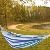 Luxe XXL 2 asmenų sodo hamakas 250x150 cm mėlynas 1021201