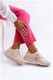Moteriški odiniai lengvi sportiniai bateliai Smėlio spalvos Eleonori