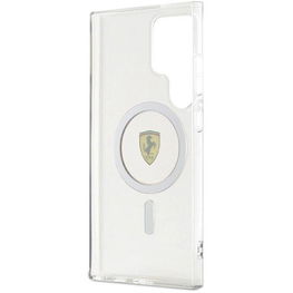 Ferrari IML Transp Inner Circle Line MagSafe dėklas Samsung Galaxy S24 Ultra - juodas