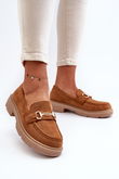 Mokasinai Eco Suede Camel Lighas