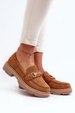 Mokasinai Eco Suede Camel Lighas